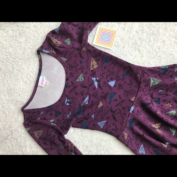 LuLaRoe Dresses & Skirts - 🆕 Lularoe Nicole Dress XXS Purple with Birds